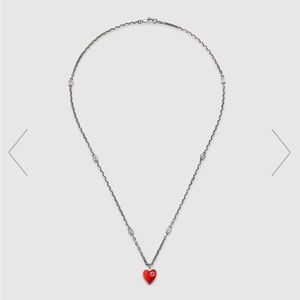 Gucci Heart necklace with Interlocking G